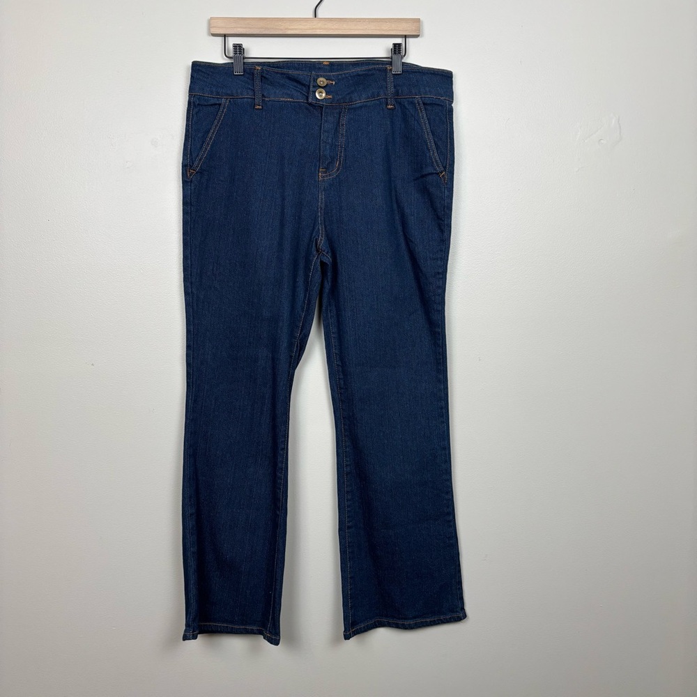 Soft Surroundings Jeans‎ Womens 14P Blue Ultimate Denim Bootcut New Without Tag